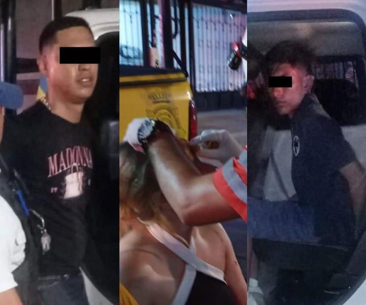Detienen a 2 hombres por herir a mujer en riña de Barrio Antiguo Detienen a 2 hombres por herir a mujer en riña de Barrio Antiguo