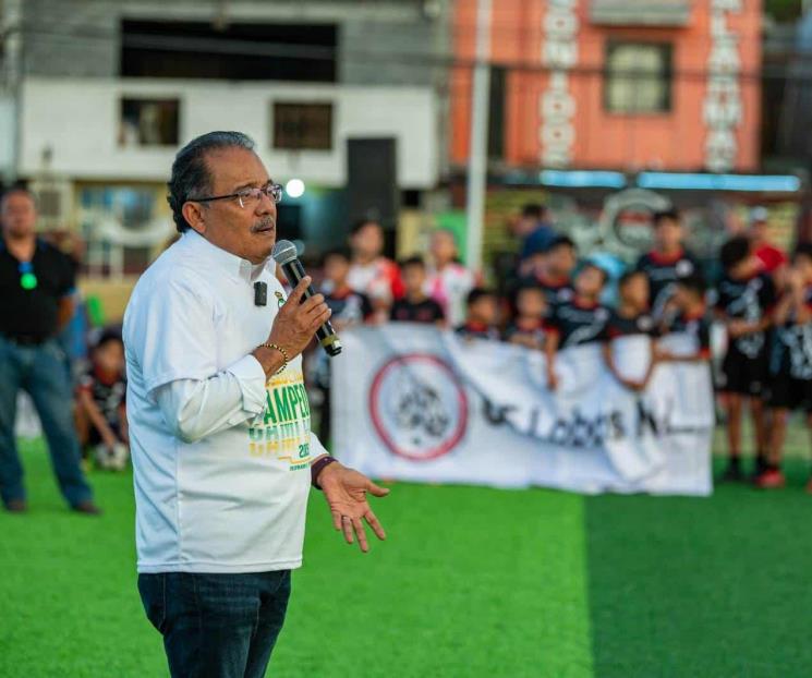 Inauguran en Escobedo tres canchas en parque lineal Inauguran en Escobedo tres canchas en parque lineal