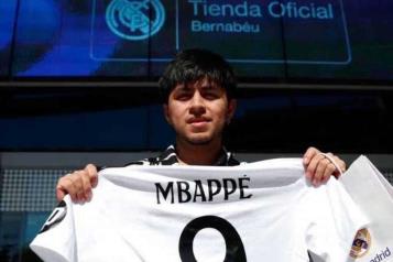 Ponen a la venta camisetas de Mbapp&eacute; en Madrid