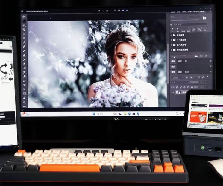 Este mini PC tiene pantalla 4K integrada y alma de portátil