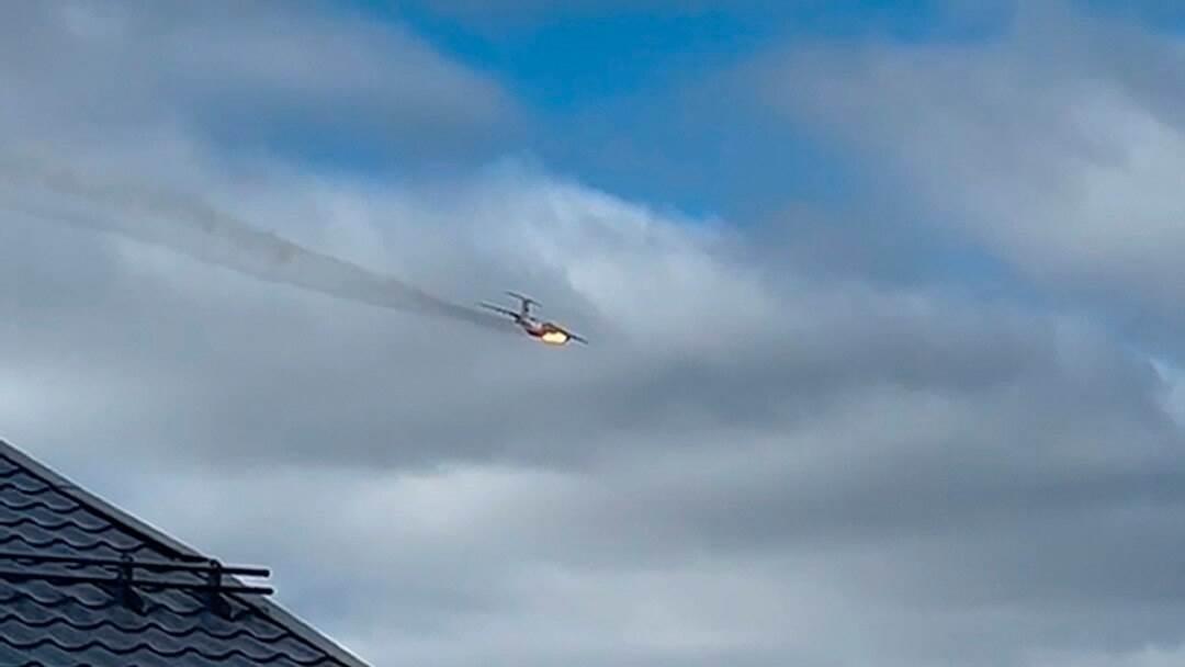 Se estrella avión ruso cerca de Moscú Se estrella avión ruso cerca de Moscú