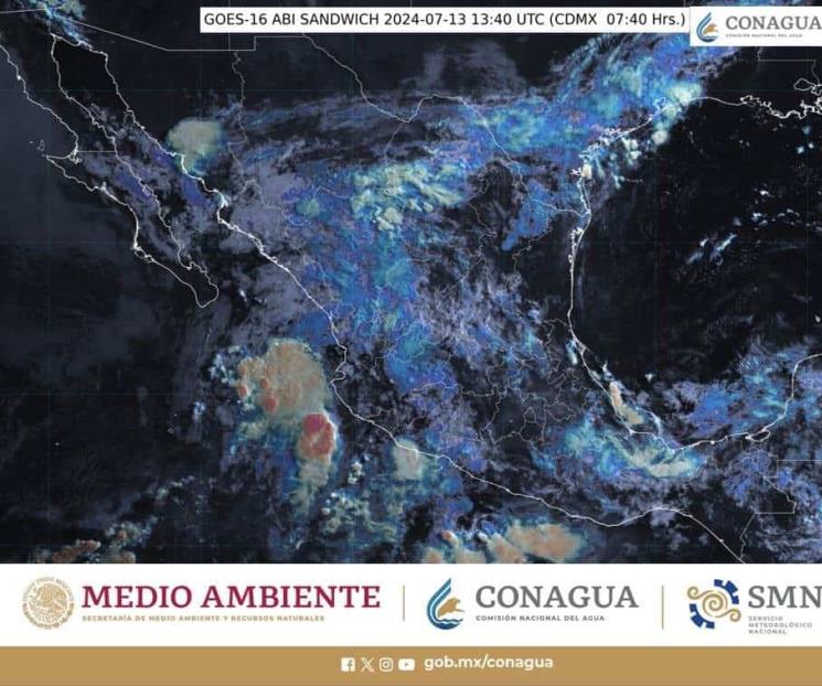 Prevén lluvias en más de la mitad del territorio nacional
