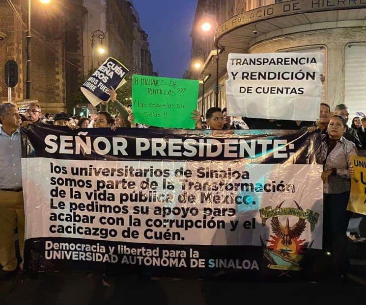 Protesta UAS para resolver conflicto por autonomía
