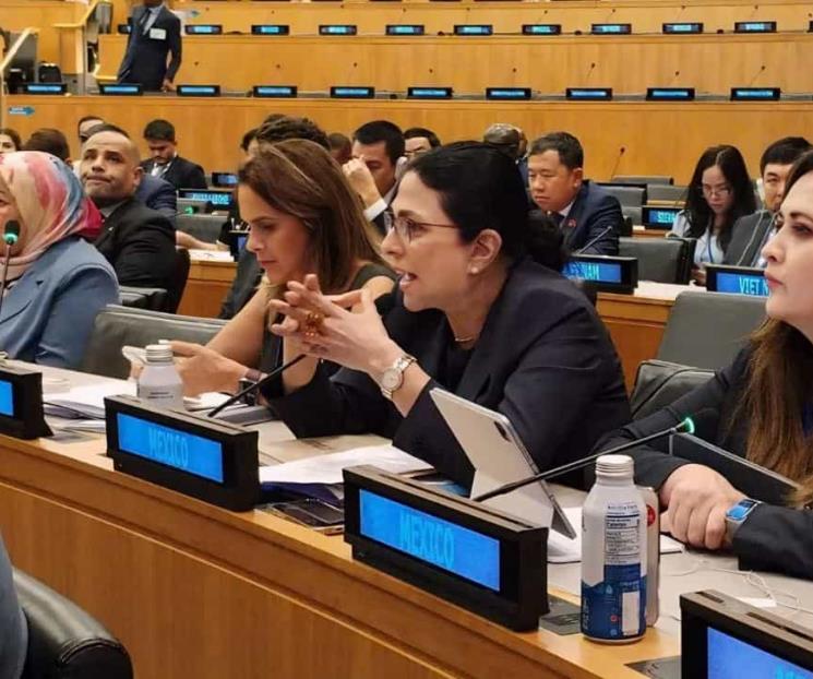 Habla Presidenta de Diputados sobre reforma al PJ ante la ONU Habla Presidenta de Diputados sobre reforma al PJ ante la ONU