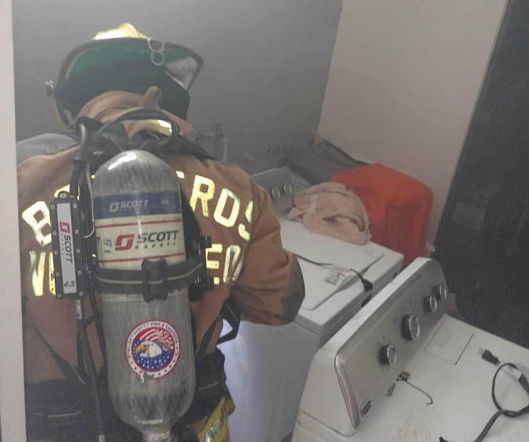 Se incendia lavandería en residencia
