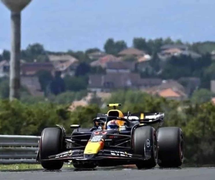 Es Checo Pérez el cuarto más rápido en P2 en Hungría 