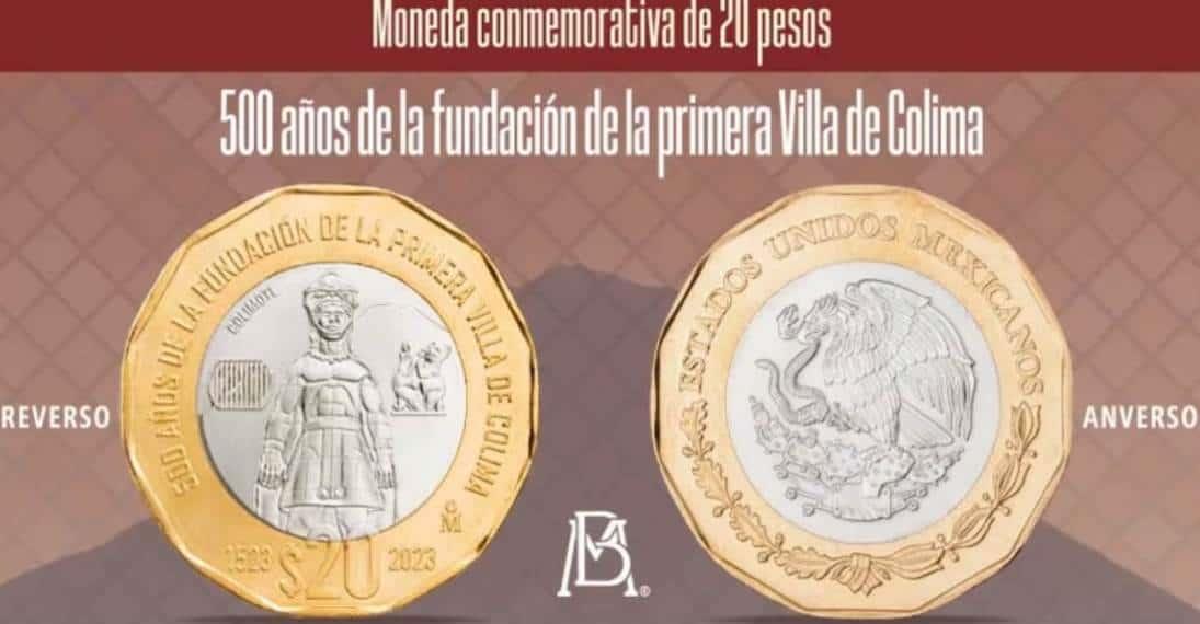 Banxico lanza moneda conmemorativa de la fundación de Colima Banxico lanza moneda conmemorativa de la fundación de Colima