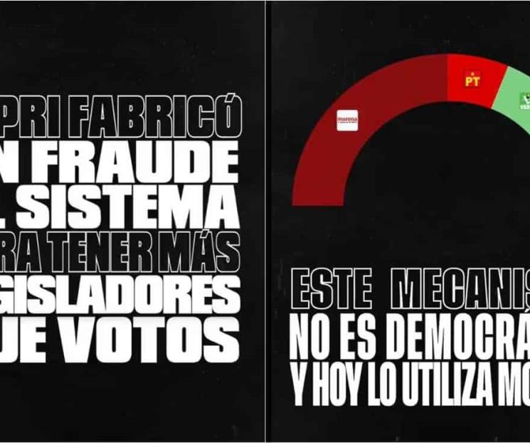 Acusa MC a Morena por obtener la sobrerrepresentación gracias al PRI