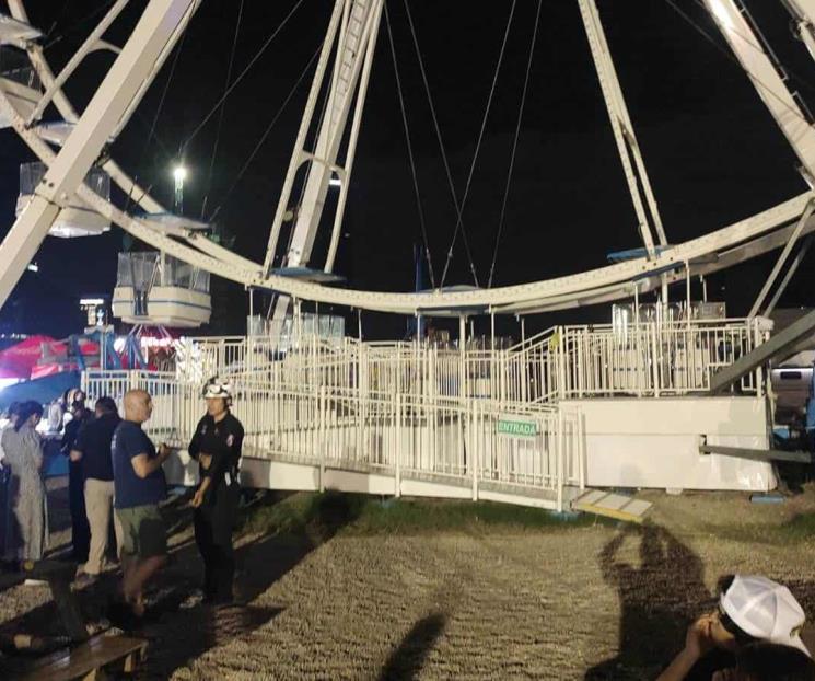 Falla en rueda de la fortuna deja 16 atrapados en San Pedro
