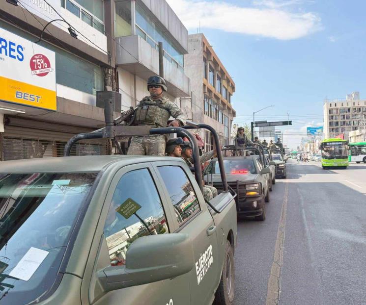Arriban a la ciudad 300 elementos de la Sedena y GN