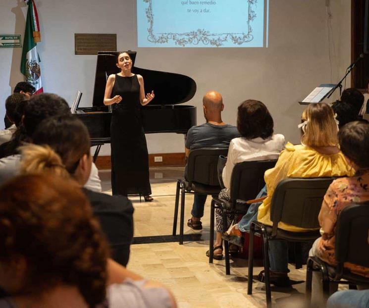Disfrutan exquisita velada musical en Casa de la Cultura