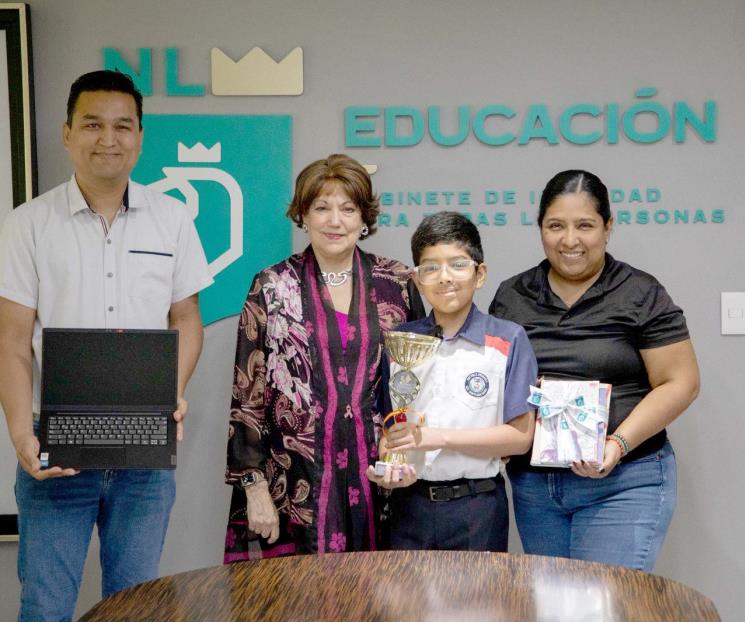 Reconocen a ganador del Campeonato Mundial de Cálculo Mental
