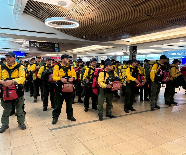 Trudeau agradece apoyo de bomberos mexicanos