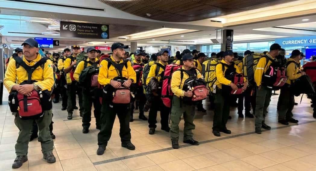 Trudeau agradece apoyo de bomberos mexicanos