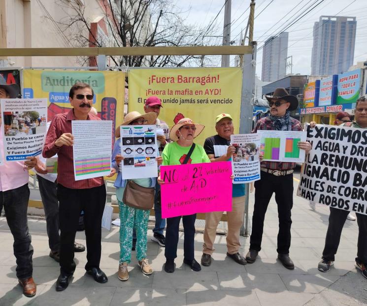 Protestan ciudadanos contra aumentos de AyD