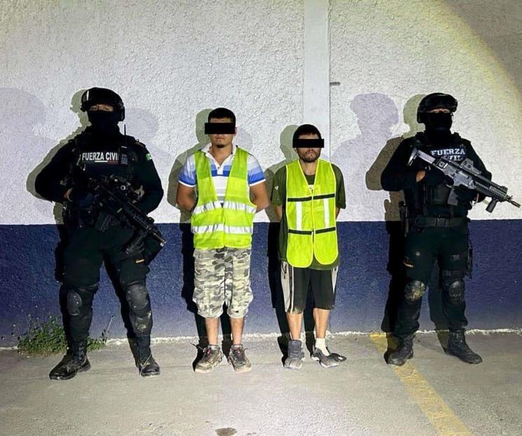 Capturan a dos en posesión de una granada y droga