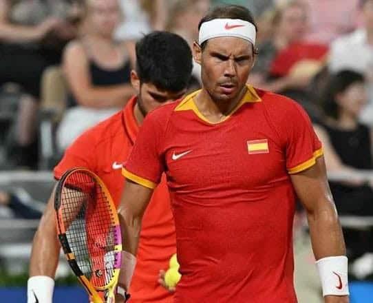 Eliminan a Rafael Nadal y Carlos Alcaraz en dobles en París 2024 Eliminan a Rafael Nadal y Carlos Alcaraz en dobles en París 2024