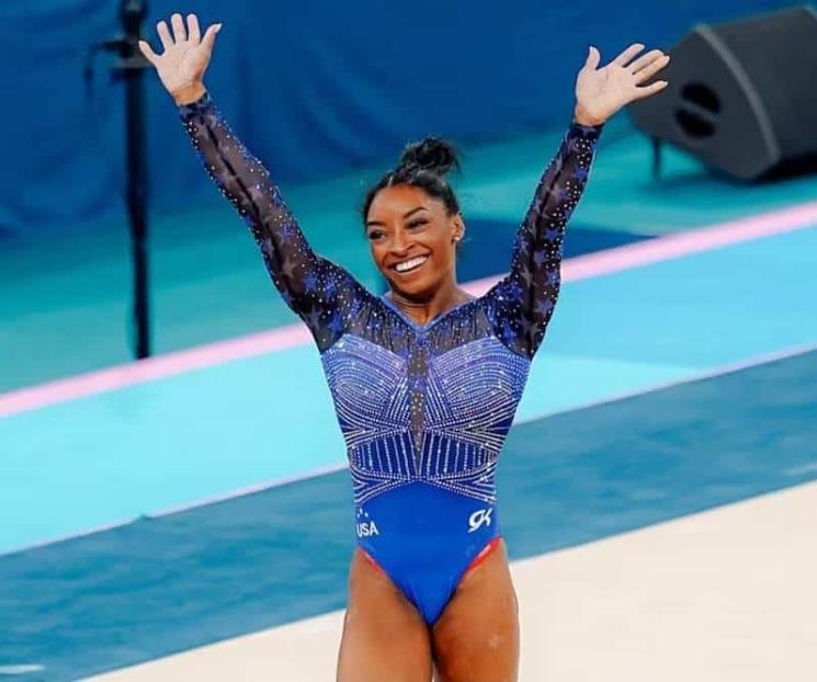 Se despide Simone Biles con plata en suelo Se despide Simone Biles con plata en suelo