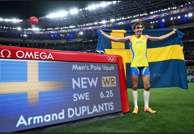 Supera Armand Duplantis su propio récord en París 2024 Supera Armand Duplantis su propio récord en París 2024