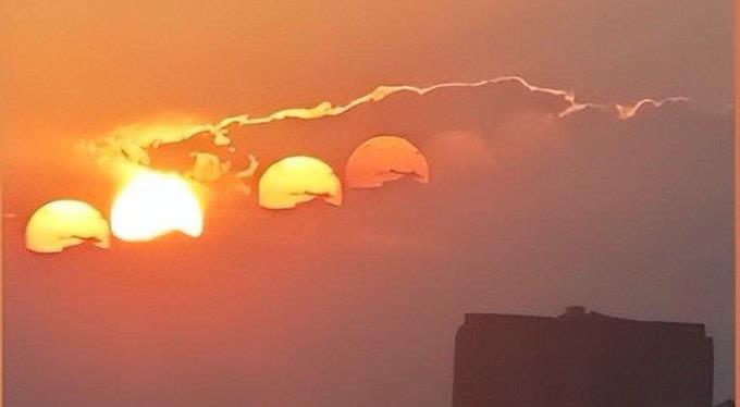 Siete soles en China: ¿Qué es este fenómeno óptico en Chengdu? Siete soles en China: ¿Qué es este fenómeno óptico en Chengdu?