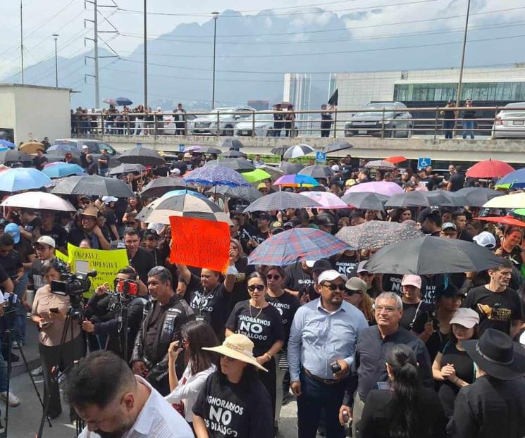 Protestan empleados del PJF ante reforma de la Cuarta Transformación