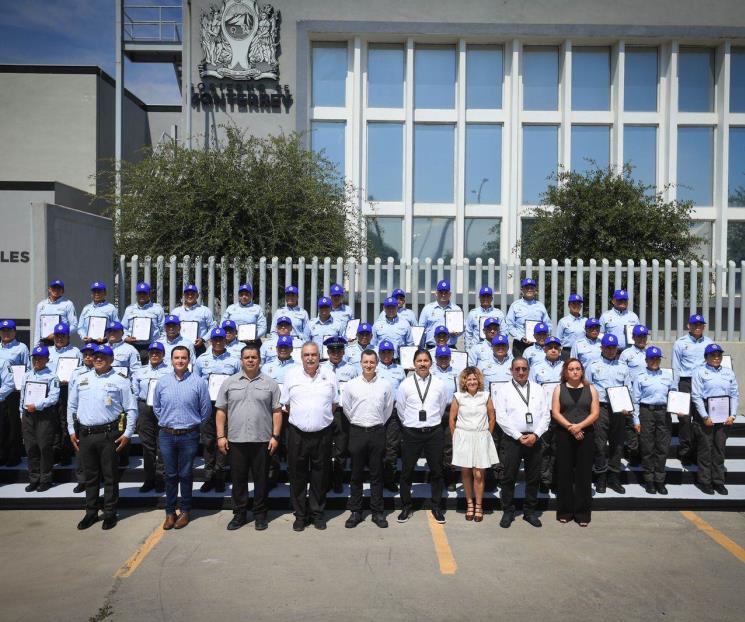 Tiene Policía de Monterrey 45 nuevos elementos Tiene Policía de Monterrey 45 nuevos elementos