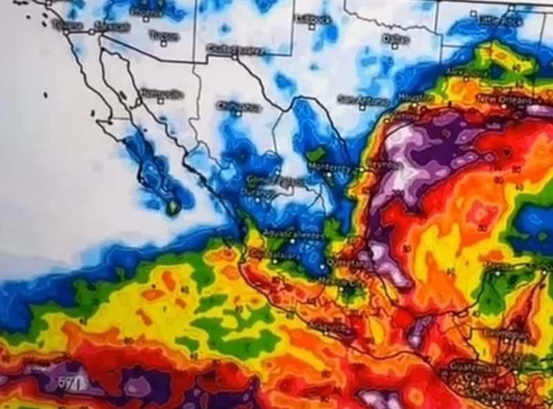 Se registrarán lluvias torrenciales de hoy al martes