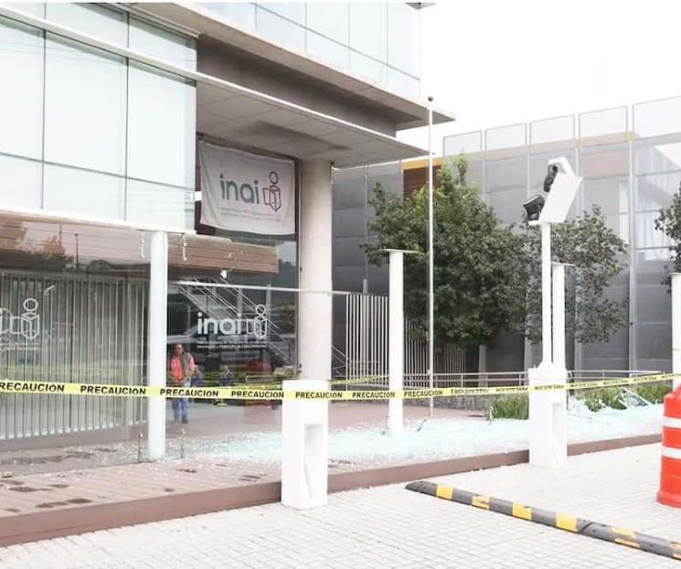 Vandalizan instalaciones del Inai; lo vinculan como acto aislado