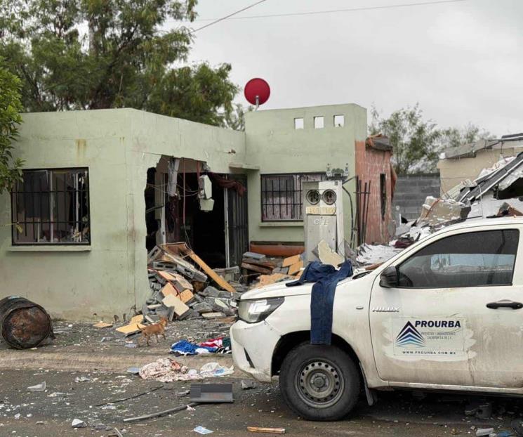 Explosión por fuga de gas en vivienda deja 3 lesionados en Pesquería Explosión por fuga de gas en vivienda deja 3 lesionados en Pesquería