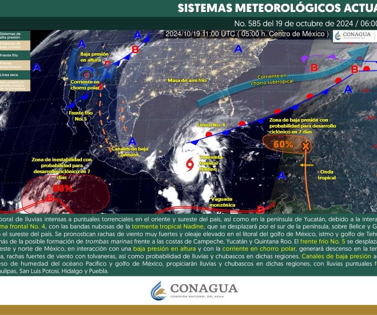 Tormenta tropical Nadine tocará tierra el mediodía de este sábado Tormenta tropical Nadine tocará tierra el mediodía de este sábado