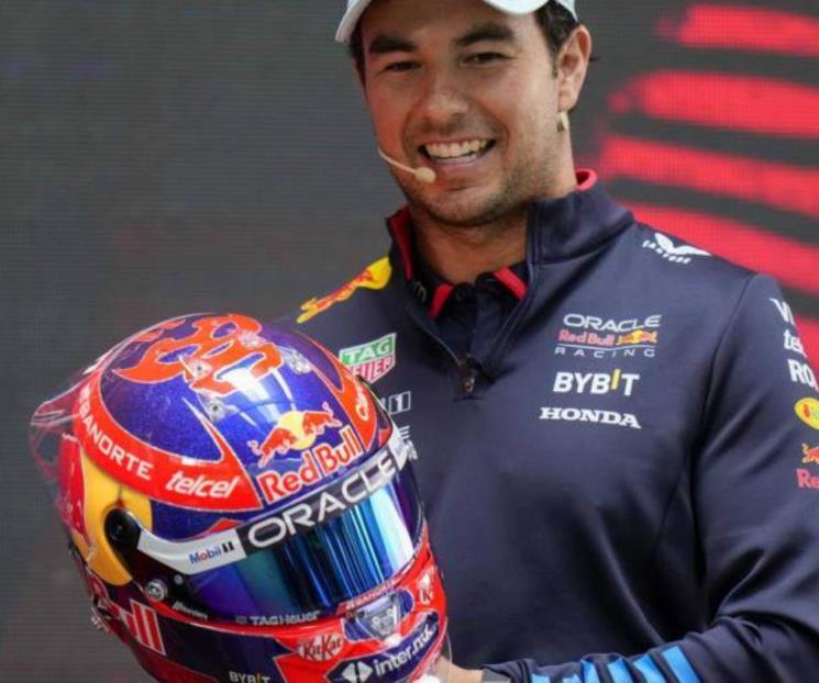 Usará Checo casco especial Usará Checo casco especial