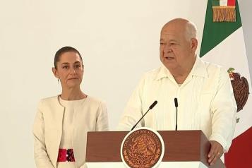 Ya est&aacute; en la historia, le dice gobernador de BCS a Sheinbaum