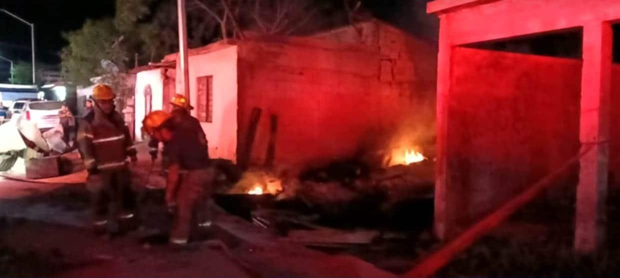 Se incendia vivienda en García Se incendia vivienda en García