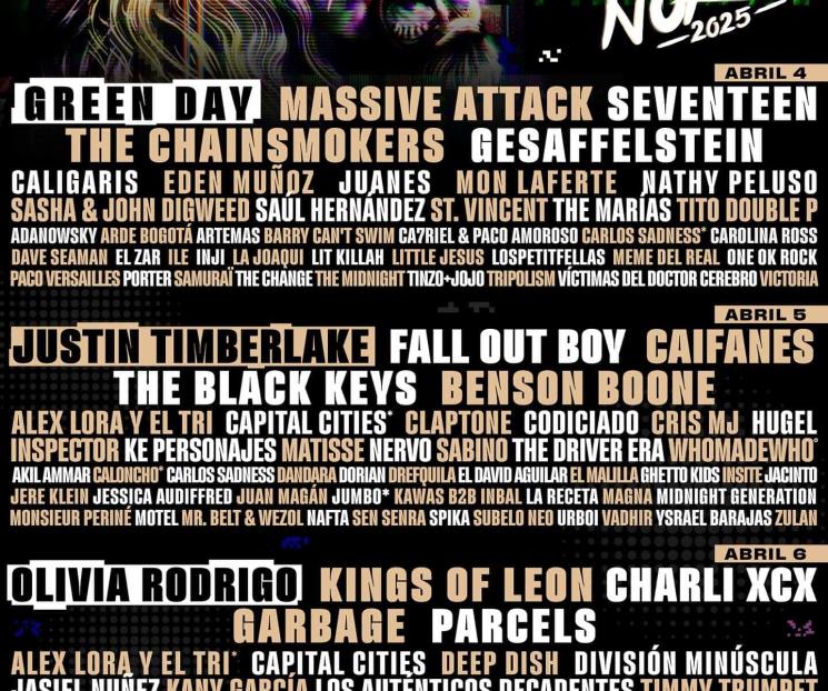 Revelan Lineup de Pal Norte 2025 en Monterrey Revelan Lineup de Pal Norte 2025 en Monterrey