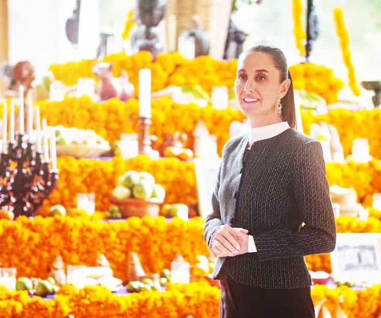 Comparte presidenta ofrenda del Día de Muertos Comparte presidenta ofrenda del Día de Muertos