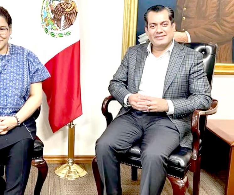 Se reúne Sergio Gutiérrez con ministra Batres Se reúne Sergio Gutiérrez con ministra Batres