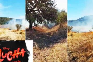 Acusan a producción de Disney de causar incendio ambiental en SLP