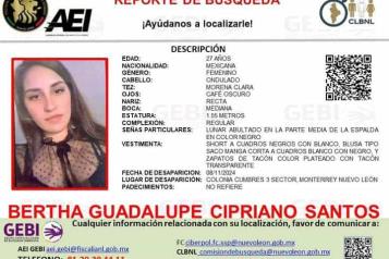 Buscan a mujer desaparecida