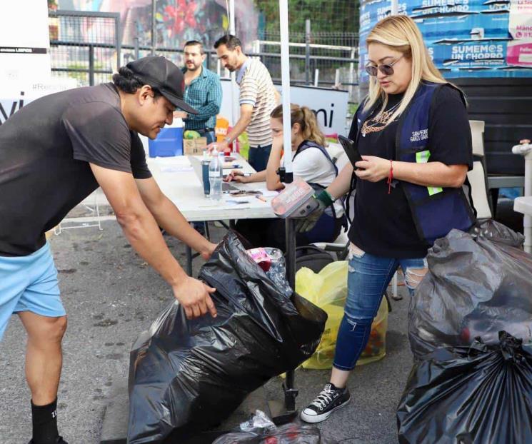 Realiza municipio sampetrino “intercambio de reciclaje”