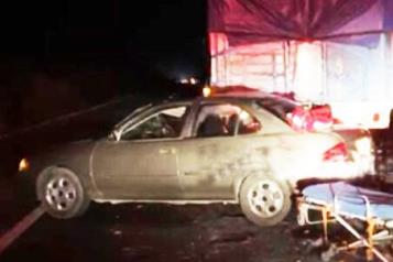 Muere anciana en choque