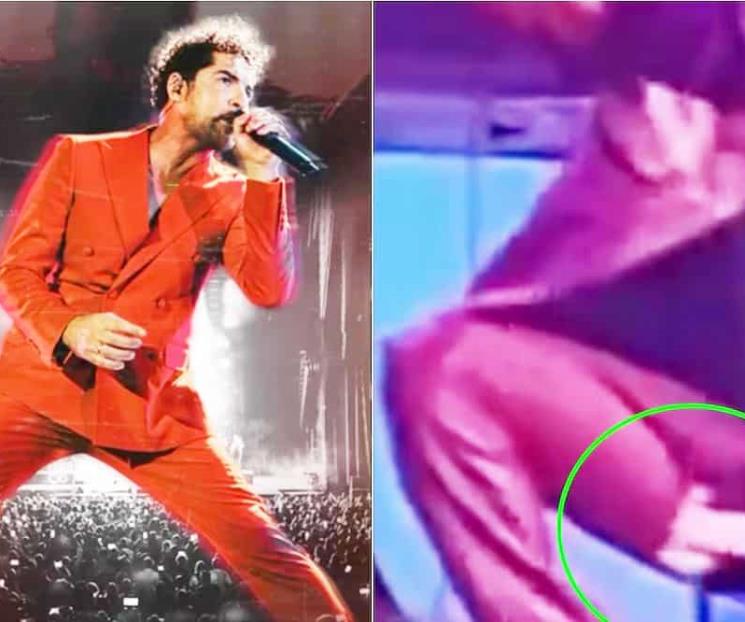 Se le rompe el pantalón a David Bisbal durante concierto