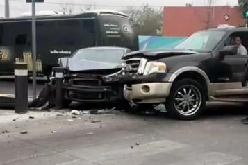 Deja carambola un lesionado