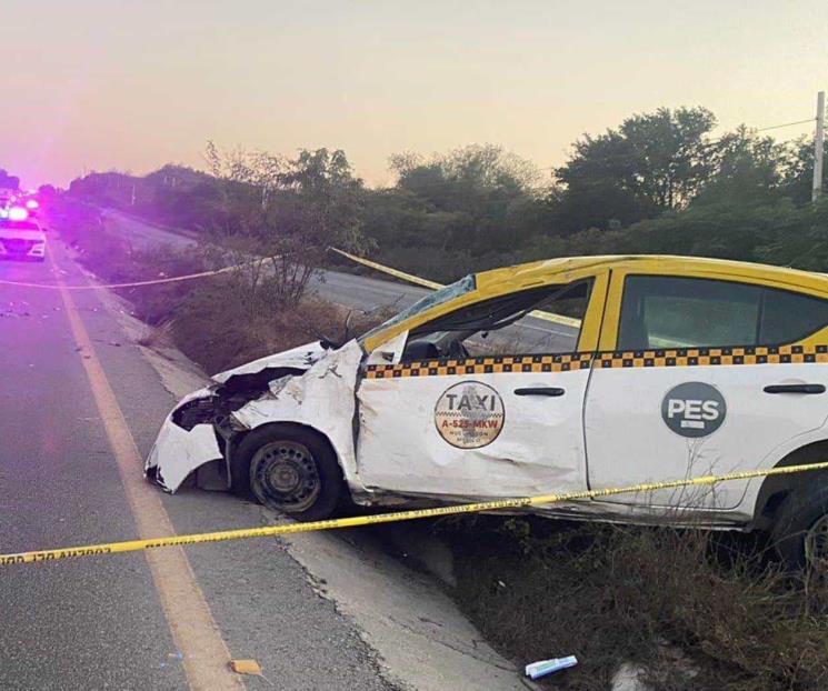 Taxista pierde la vida tras volcadura en Montemorelos Taxista pierde la vida tras volcadura en Montemorelos