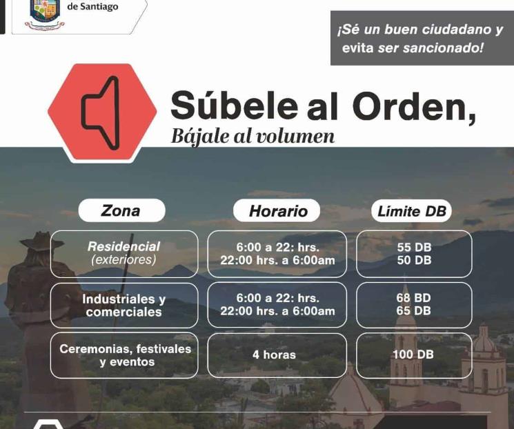 Intensificará Santiago hoy el ‘Súbele al Orden, Bájale al Volumen’