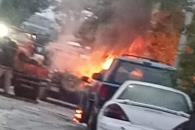 Se incendia otro automóvil Se incendia otro automóvil