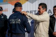 Tienen en Pesquería imposición de grados policiacos