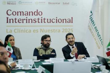 Discuten estrategia Batres, Montiel y Svarch; de La Cl&iacute;nica es Nue