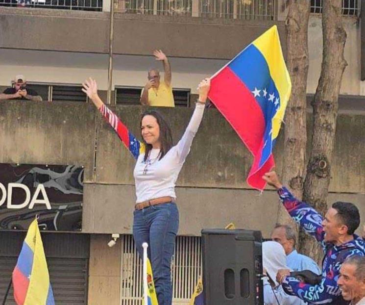 Liberan a María Corina Machado después de protesta en Venezuela Liberan a María Corina Machado después de protesta en Venezuela