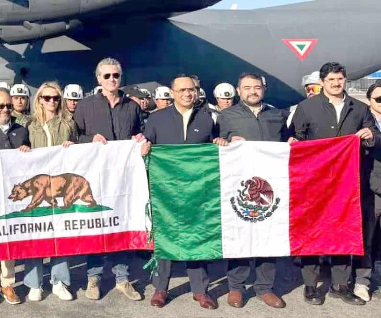 Llegan bomberos mexicanos a California