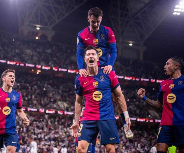 Golea Barcelona a Real Madrid y se corona en la Supercopa de España Golea Barcelona a Real Madrid y se corona en la Supercopa de España